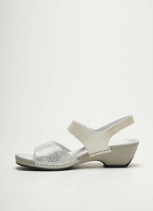Sandale/Pantofi decupați argintiu SUAVE femeie