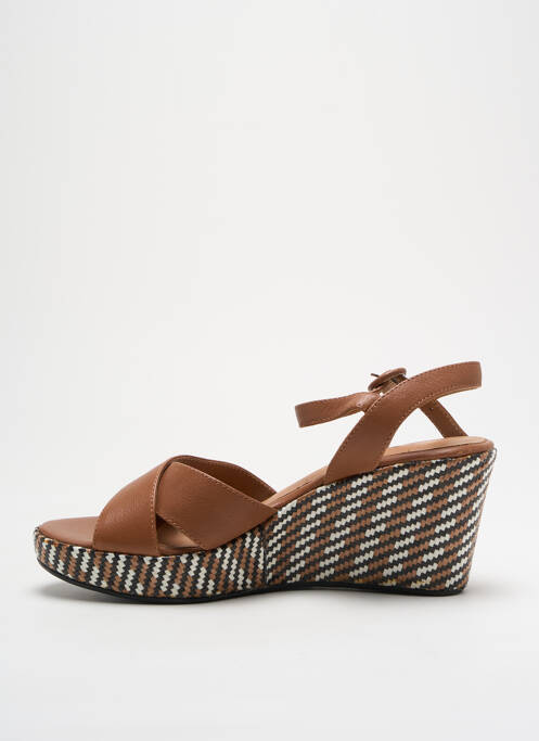 Sandale/Pantofi decupați maro ADIGE femeie