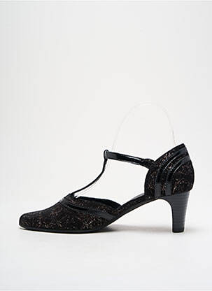 Sandale/pantofi decupați toc cui. toc de 4 la 6 cm negru GEO-REINO femeie