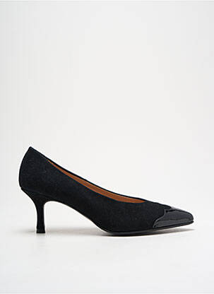 Pantofi cu toc nubuc toc de 4 la 6 cm negru DANSI femeie