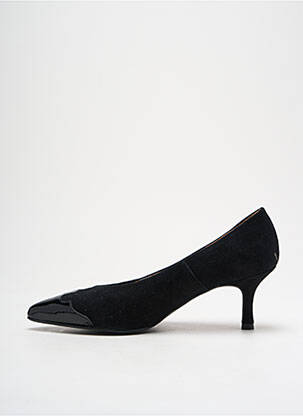 Pantofi cu toc nubuc toc de 4 la 6 cm negru DANSI femeie