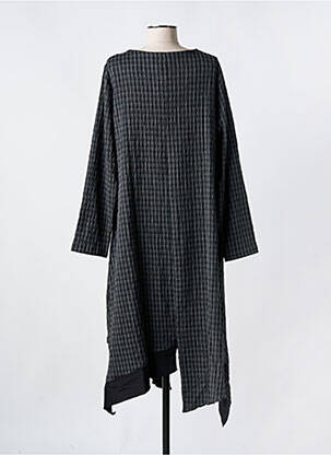 Rochie midi imprimeu fantezie mâneci lungi negru LUUKAA femeie