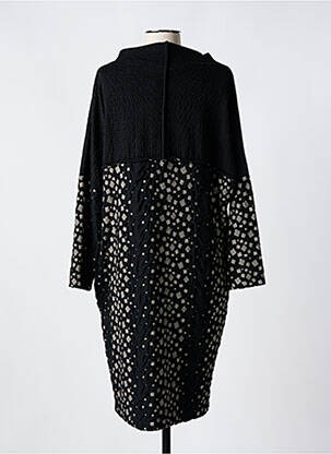 Rochie midi mâneci lungi mâneci lungi negru OZAI N KU femeie