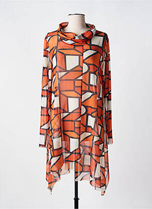 Rochie midi portocaliu LUUKAA femeie