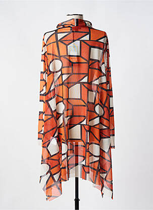 Rochie midi mâneci lungi mâneci lungi portocaliu LUUKAA femeie