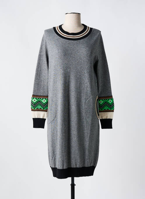 Rochie pulover gri TRICOT CHIC femeie