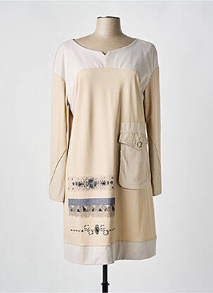 Rochie scurtă bej ELISA CAVALETTI femeie