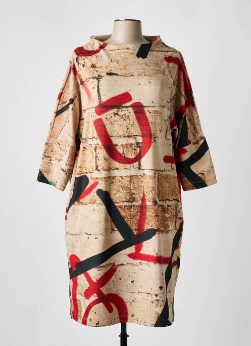 Rochie midi bej OZAI N KU femeie