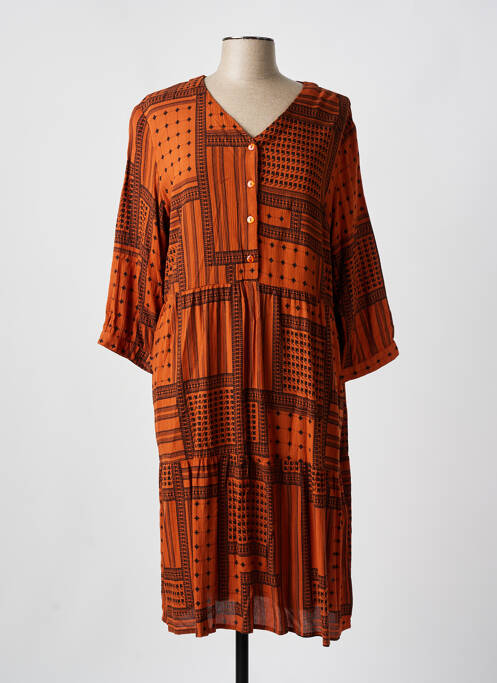 Rochie midi portocaliu CISO femeie