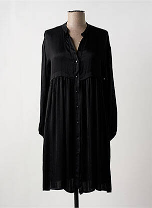 Rochie scurtă croială fluidă mâneci lungi negru PAKO LITTO femeie