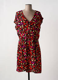 Rochie midi croială fluidă mâneci scurte roșu ARTLOVE femme