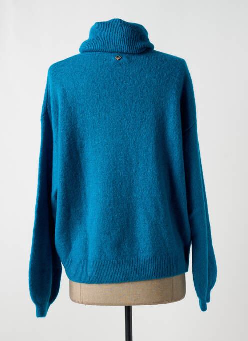 Pulover cu guler înalt albastru MÊME ROAD femeie