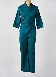 Salopetă-pantalon închidere cu nasturi pe față mâneci 3/4 verde PAKO LITTO femme