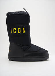 Cizme țesătură satinată toc plat până la 3 cm negru DSQUARED2 femeie