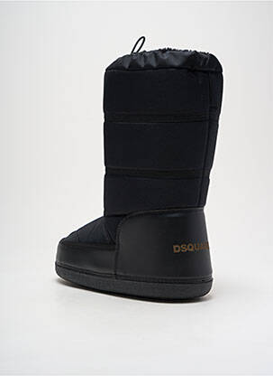 Cizme țesătură satinată toc plat până la 3 cm negru DSQUARED2 femeie