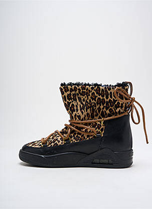 Botine/ghete umplută toc de 4 la 6 cm negru SERAFINI femeie