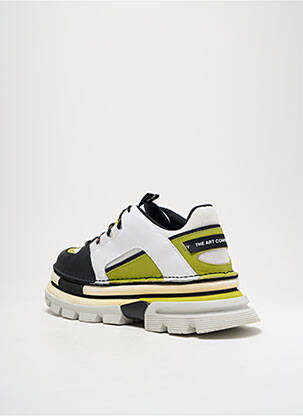 Adidași material neted toc de 4 la 6 cm verde ART femeie