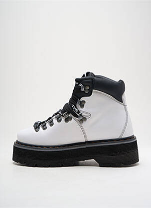Botine/ghete material neted toc de 4 la 6 cm alb ART femeie