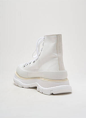 Adidași vârf rotund toc de 4 la 6 cm alb ALEXANDER MCQUEEN femeie