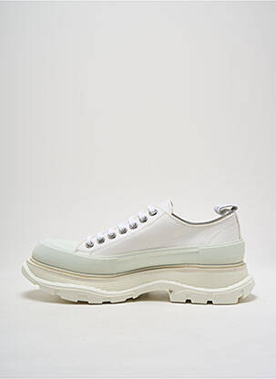 Adidași vârf rotund toc de 4 la 6 cm alb ALEXANDER MCQUEEN femeie