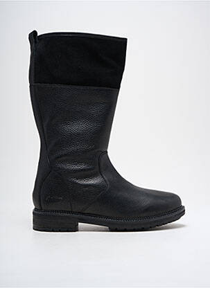 Cizme țesătură satinată toc de 4 la 6 cm negru KICKERS femeie