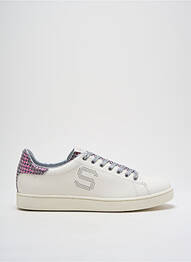 Adidași material neted toc plat până la 3 cm alb SERAFINI femme