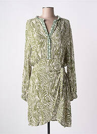 Rochie scurtă mâneci lungi mâneci lungi verde CHERRY PARIS femeie