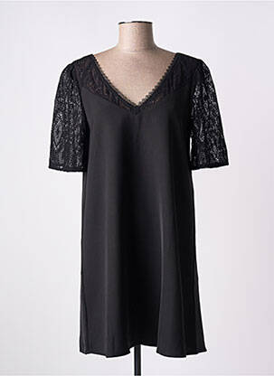 Rochie scurtă mâneci scurte mâneci scurte negru GRACE & MILA femeie
