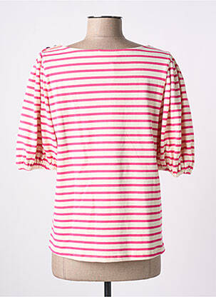 Tricou elasticitate mâneci scurte roz GRACE & MILA femeie