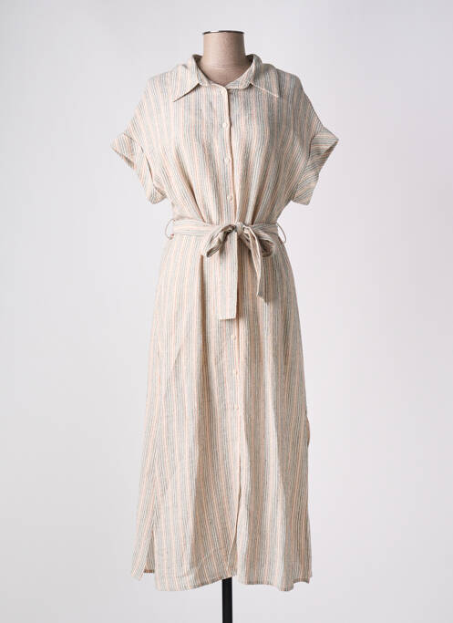 Rochie lungă mâneci scurte mâneci scurte bej RUE MAZARINE femme