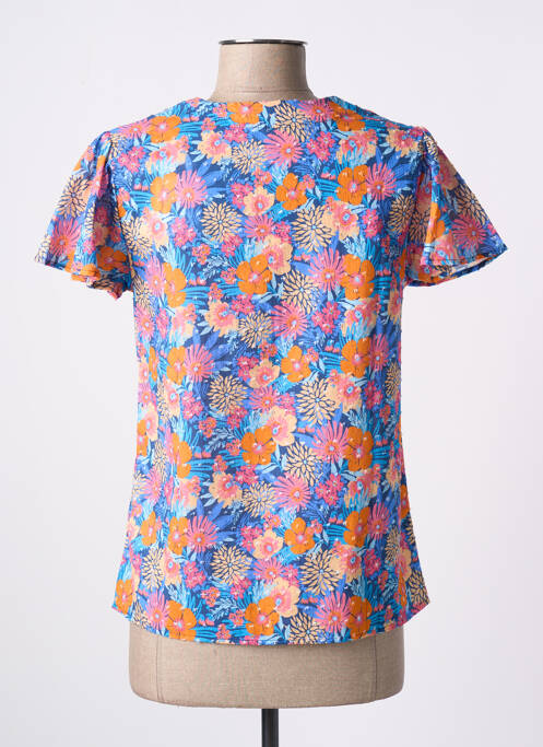 Tricou albastru C'EST BEAU LA VIE femeie