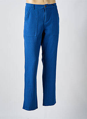 Pantalon drept talie cu cleme mărime normală albastru BLEND bărbat