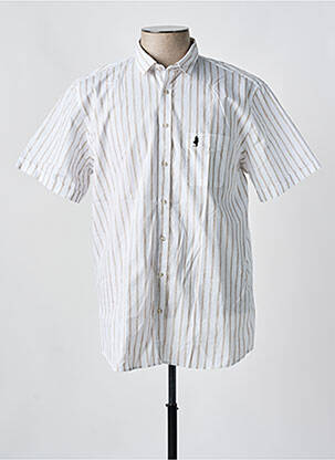 Cămașă cu mâneci scurte alb MCS bărbat