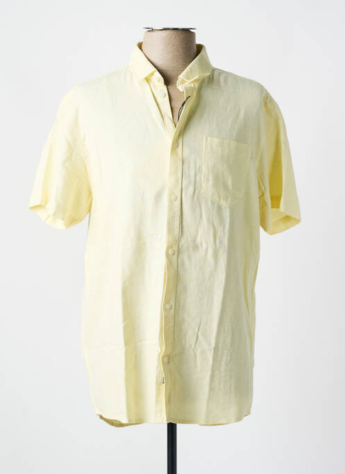 Cămașă cu mâneci scurte galben SOLID bărbat