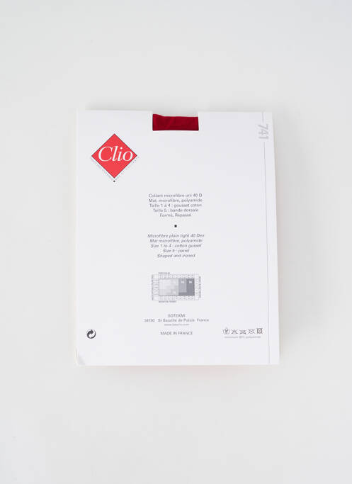 Colanți roșu CLIO femeie