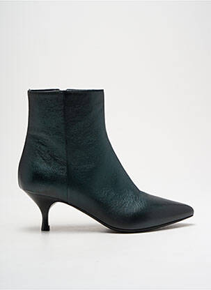 Botine/ghete material neted toc de 4 la 6 cm verde STRATEGIA femeie