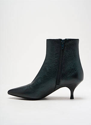 Botine/ghete material neted toc de 4 la 6 cm verde STRATEGIA femeie