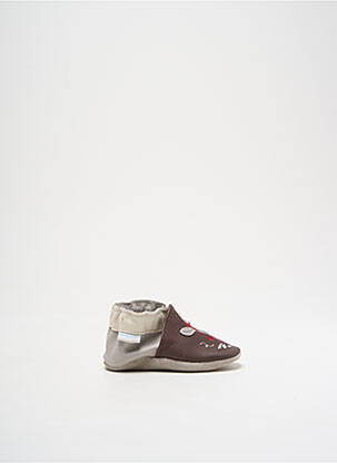 Papuci/Pantofi de casă maro ROBEEZ băiat