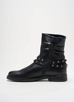 Botine/ghete material neted toc mic negru STONES AND BONES fată