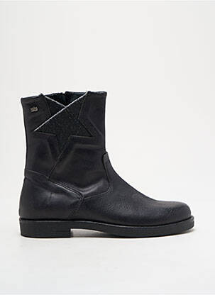 Botine/ghete material neted toc mic negru STONES AND BONES fată