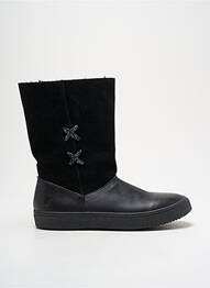 Botine/ghete material neted vârf rotund negru GBB fată