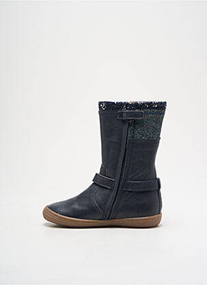 Botine/ghete material neted vârf rotund albastru BABYBOTTE fată