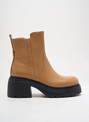 Botine/ghete material neted toc de 4 la 6 cm bej LIU JO femeie