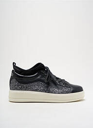 Adidași țesătură satinată toc de 4 la 6 cm negru LIU JO femme