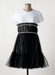 Rochie midi mâneci scurte mâneci scurte negru GUESS fille