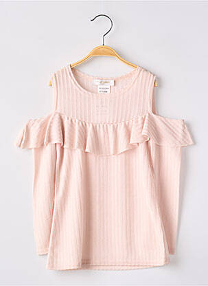 Tunică mâneci lungi roz P'TIT MÔME fată