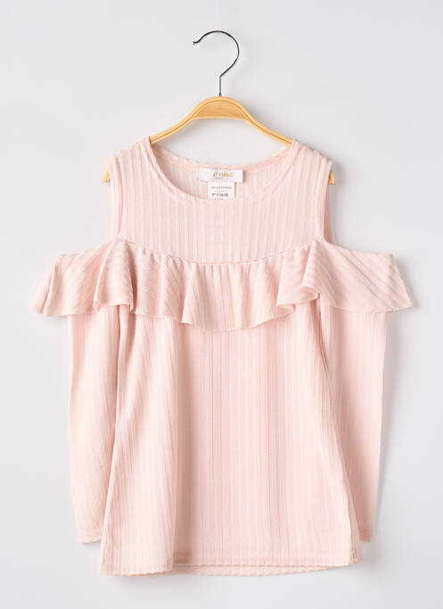 Tunică mâneci lungi roz P'TIT MÔME fată