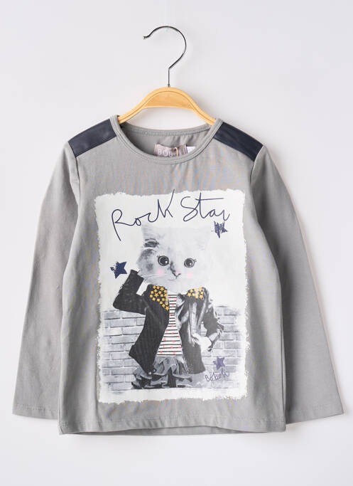 Tricou gri BOBOLI fată