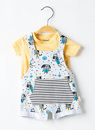 Set pantaloni guler rotund gri BABY BOL băiat