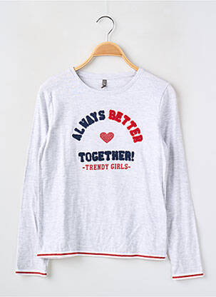 Tricou elasticitate mâneci lungi gri LOSAN fată
